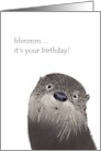 Cute River Otter Birthday card