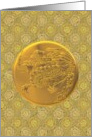 Chinese New Year Mighty Dragon On A Gold Disc card
