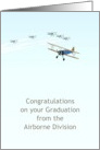 Congratulations to Son Graduation From Airborne Division Biplanes card