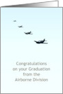 Congratulations to Son Graduation From Airborne Division Planes card