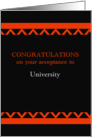 Custom Congratulations Acceptance To College Or University card