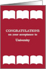 Custom Congratulations Acceptance To College Or University card