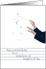 Birthday For Orchestra Conductor Conductor’s Hands Holding Baton card
