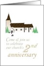 Invitation to Church 2nd Anniversary Profile of a Church card