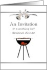 Rehearsal Dinner Invitation Barbecue Themed Meat On The Grill card