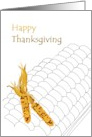 Thanksgiving From our House to Yours Corn in Outline card