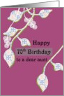 Aunt’s 70th Birthday Abstract Florals card