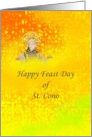 Feast Day of St Cono Illustration Of The Patron Saint St Cono card
