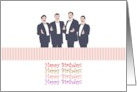 Barbershop Quartet Birthday Singers card