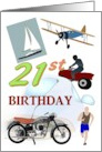21st Birthday All Things Sporty card