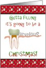 Christmas Greetings Endodontist To Patients Root Canal Therapy card