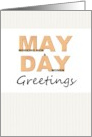 May Day Greetings Working Men and Women card