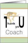 Thank You Coach Track And Field High Jumper card