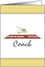 Thank You Coach Track And Field Long Jumper card