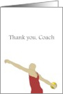 Thank You Coach Track And Field Discus Throw card