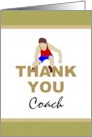 Thank You Coach Track And Field Hurdling card