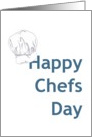 Chefs Day, chef’s hat card