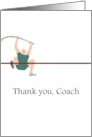 Thank You Coach Track And Field Pole Vaulting card