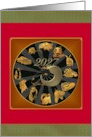 Chinese new year of the ram 2027, twelve animals Chinese zodiac card
