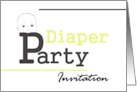 Diaper Party Invitation Baby Shower card