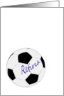 Congratulations Retirement From Soccer Team Retired Soccer Ball card