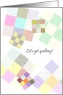 Quilting Themed Party Invitation card