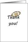 Thank you, rugby ball card