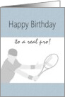 Birthday Sports Tennis Player card