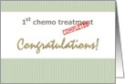 Congratulations on Completing 1st Chemo Treatment card