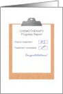 Congratulations on Completing 1st Chemo Treatment Clipboard card