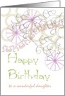 Birthday for Daughter Geometric Shapes card