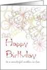 Birthday for Mother-in-Law Geometric Patterns card