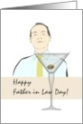 Father in Law Day from Son in Law Cheers to Father in Law card