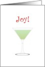 Joy And Delicious Margarita Christmas card
