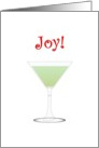 Joy! Delicious margarita, Christmas card