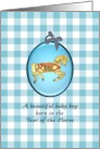 Baby Boy Born in the Year of the Horse Cute Prancing Horse card