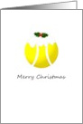 Christmas Tennis Ball With Icing On Top and Holly Berries card