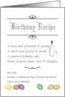 Recipe For A Great Birthday card