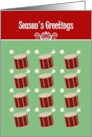 Season’s Greetings Twelve Drummers 12 Days of Christmas card