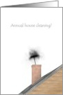 Annual house cleaning, chimney sweeping card