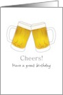 Birthday From All of Us Clinking Beer Glasses card