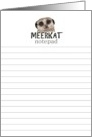 Meerkat notepad, Blank card