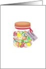 Sweetest Day Jar of Yummy Fruit-Flavored Candy card