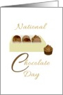 National Chocolate Day, a box of yummy chocolates card