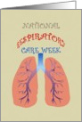 National Respiratory Care Week, lungs and bronchial tree card