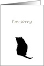 I’m Sorry Cat Sitting with Back to Us card