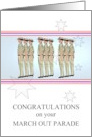 Congratulations on March Out Parade Australian Army Servicemen card