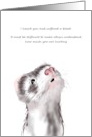 Encouragement For Hemophilia Sufferer Ferret With Concerned Look card