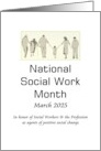 National Social Work Month March 2025 In Honor of Social Workers card
