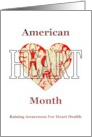 American Heart Month Raising Awareness for Heart Health card